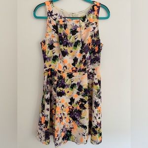 Maeve Anthropologie Floral Print Dress with Pockets - Size 8